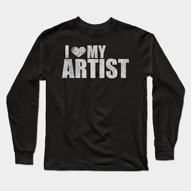 Artist wife husband gifts for her Long Sleeve T-Shirt by ysmnlettering